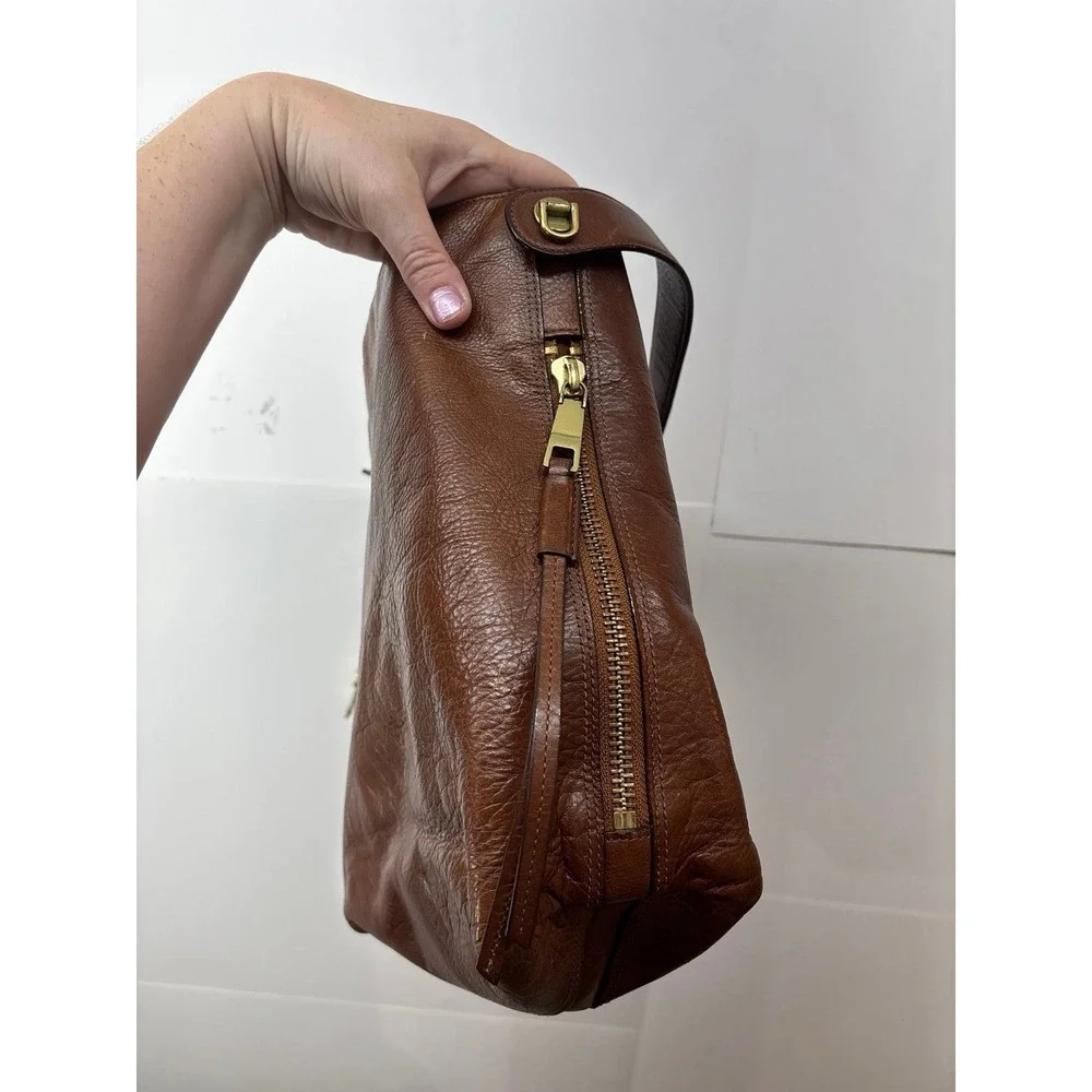 Fossil Maya Hobo Bag, Brown Leather Hobo Purse